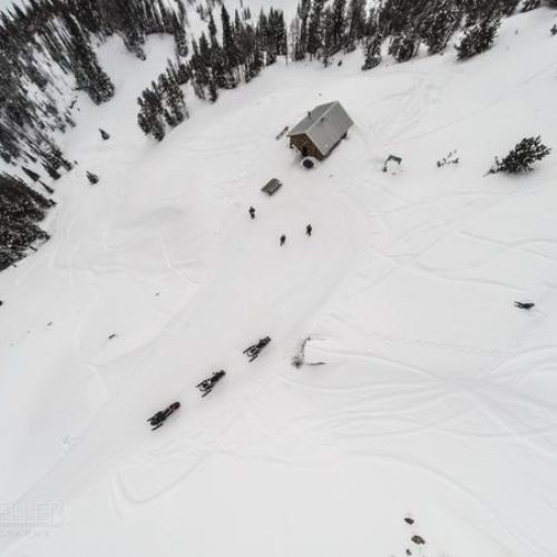 Aerial Drone Photo of Paradise Cabin