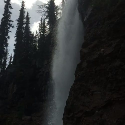 The Smith Falls are spectacular right now as very warm temperatures rapidly melts the remaining snow.