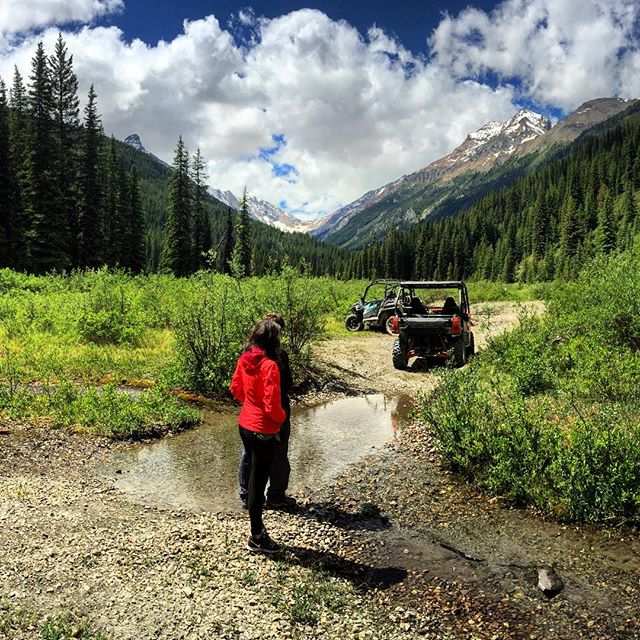 Take an #ATV trip to the wild side - up + over #ParadiseRidge to Bruce Creek.