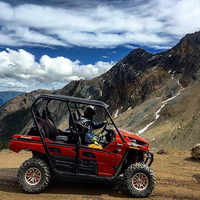These @kawasaki #teryx side-by-sides are the state of the art for backcountry touring comfort. Come try one out on any if our #ATV tours.