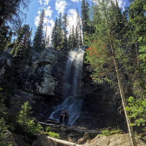 The Smith Falls this afternoon.  #atvtour #panoramabc #bcrockies #canadianrockies …