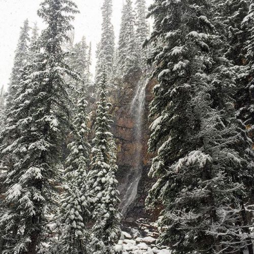 The Smith Falls looking spectacular with fresh snow today.