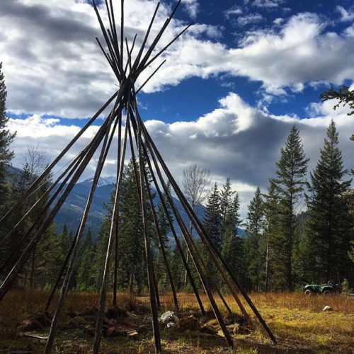 At one time we had a Tipi at this location, …