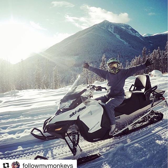 #Repost @followmymonkeys with @repostapp
・・・
This is Canada too! Ride Baby! @tobycreekadv #explorecanada #wanderlust #snowmobile #tobycreekadventures #rockymountains #roadtrip #backpacker #travel #adventure #ride #lovenature #mountains #canada #explorebc #explorealberta #pvtistes #outdoor #enjoy #moment #outdooradventurephotos #exciting #joy #discover #snow #tobycreek #sunshine