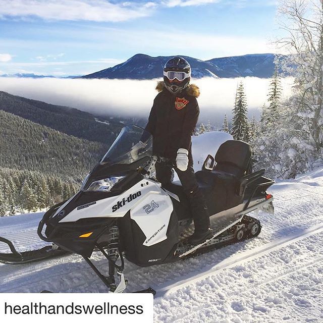 Instagram repost from @healthandswellness
・・・
Snowmobiling to an elevation of 2,400 feet, above the inversion ???? with the Rockies in the distance on this gorgeous morning ????. #purecanada #panorama #adventure #exploreBC