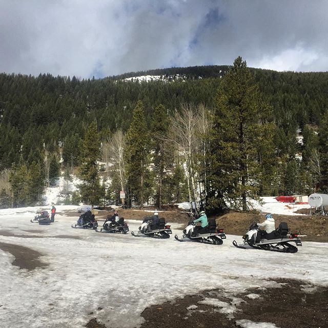 END OF SEASON - A few days ahead of our planned closing but with snow rapidly disappearing at our base, today was the last snowmobile tour of the season. Thank you to all our guests, staff and partners for another awesome winter season.  We are now closed until June when we expect to to open for our summer ATV tours.