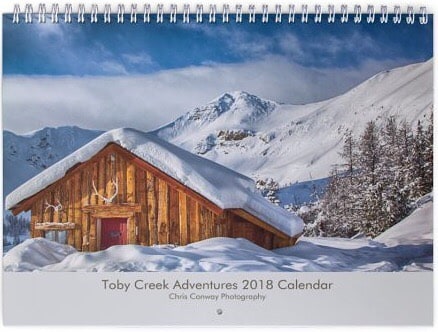 2018 Toby Creek Adventures Calendar Now Available !! Enjoy Paradise All Year. Photography by TCA guide @chrisconwaybc 
Limited number available. Purchase at our base office or contact us for mail order.
