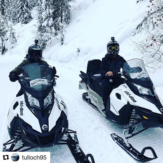#Repost @tulloch95 ・・・
What an absolute perfect day !, Cannot thank the team at @tobycreekadv enough for the day of snowmobiling, good company and  amazing tracks. Thank you !!!!