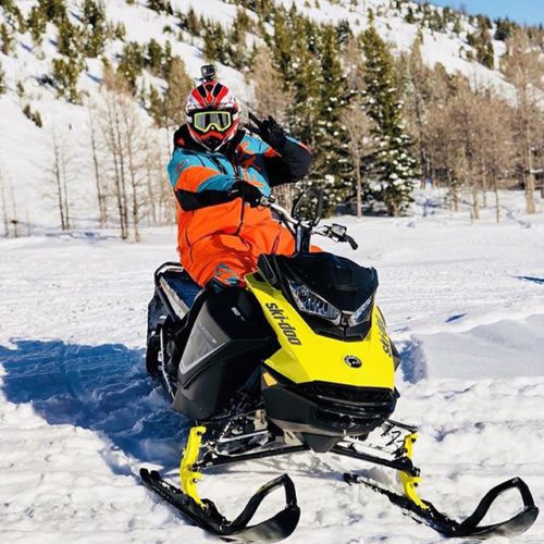 High-performance #snowmobile full day adventure at #ParadiseBasin. .  #tobycreekadventures …