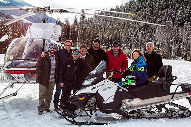 Big thanks to the guys from Stage 3 Separation in #HoustonTexas who flew in from #Canmore #Alberta with @alpinehelicopters for an afternoon of #snowmobile #adventure. What a spectacular combo to experience the #CanadianRockies!

#tobycreekadventures #alpinehelicopters