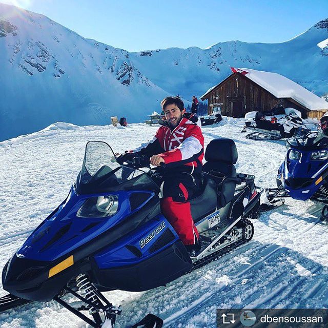Repost from @dbensoussan Snowmobile #mountain #ride