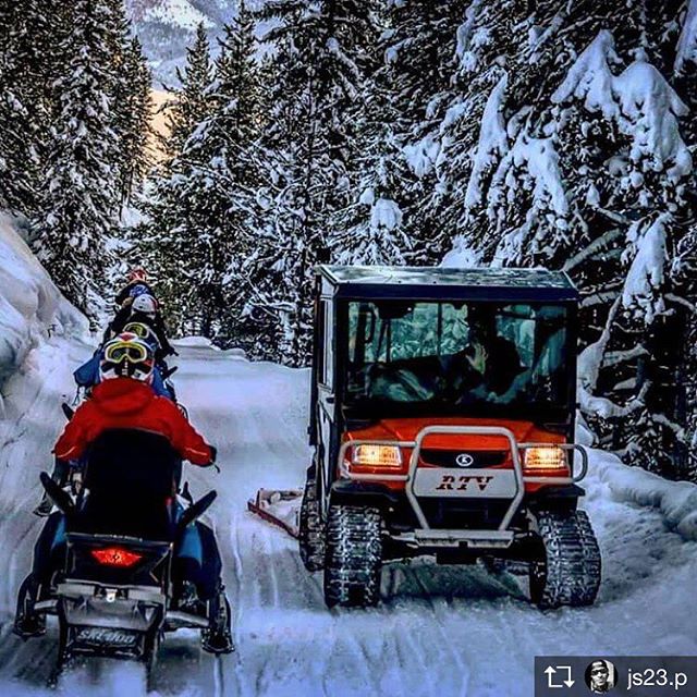 Repost from @js23.p Passing the trail groomer on our way back from an incredible day of snowmobiling with @tobycreekadv so much fun! .
.
.
.
.
.
.
.
 #primeshots #fartoodope #instagoodmyphoto #shotzdelight #postthepeople #makemoments #tobycreekadventures #visualambassadors #stayandwander #everydayeverywhere #huntgram #thecreative #communityfirst #gameoftones #stylegram #_heater #folkgood #streetcollectors #highsnobiety #illestgrammers  #banff #mybanff #banffnationalpark #travelalberta #yyc #yycliving #canonphotos #canoneos #canonrebel #canonphotographer