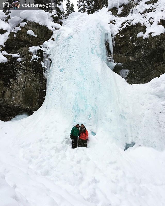 Repost from @courteneyg95  Amazing to see the frozen Smith Falls with @vdubjr #tobycreekadventures #winteradventure #paradise