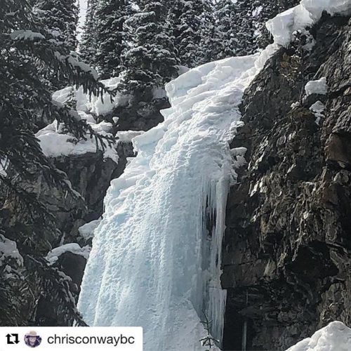 #Repost from @chrisconwaybc ・・・ Frozen Smith Falls at Paradise in …