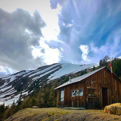 Crazy cloud effects over Paradise Ridge and our cabin this …