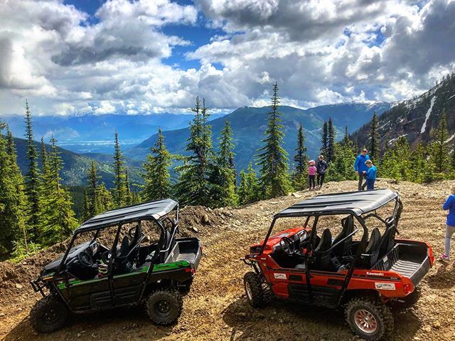 What a beautiful morning to take a family drive in the mountains.... in a 4WD 4-seat family-friendly Teryx UTV.