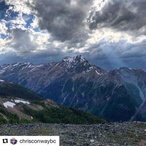 #Repost from @chrisconwaybc ・・・ A single ray of sunlight pierced …