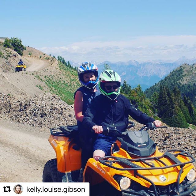 #Repost from @kelly.louise.gibson ・・・
#quads #views #canadaroadtrip #mountains #tobycreekadventures