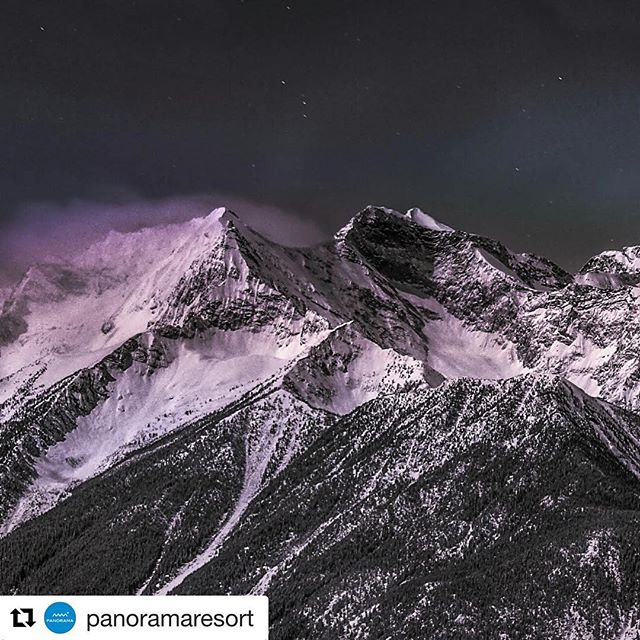 #Repost @panoramaresort ・・・
The chill in the air and recent snow on the peaks has us craving those cold, bright winter nights when the moonlight illuminates the peaks around us. ???? @stephanmalette captured it so beautifully a couple of winters ago. The countdown to sliding on snow has begin. | #purecanada .
.
.
.
#kootrocks #choosemountains #explorebc #optoutside