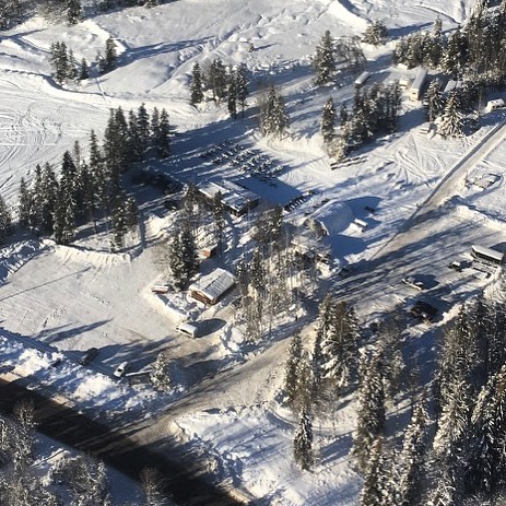 A recent aerial photo of our base area at Panorama, BC. This is the starting point of many memorable adventures. #tobycreekadventures