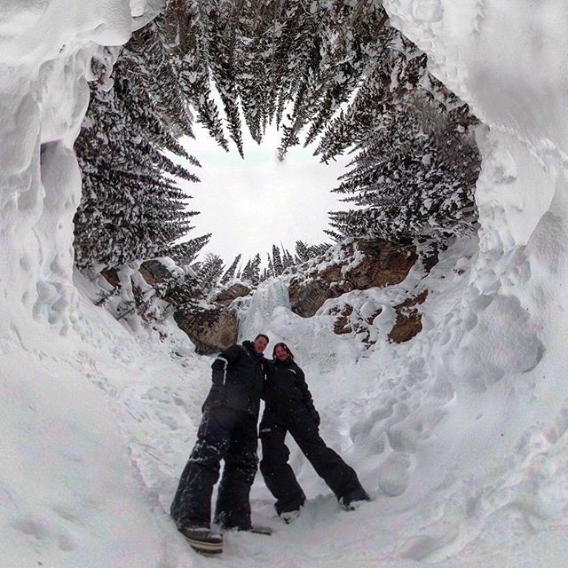 Jonathon and Caroline had the icefall all to themselves on this morning’s half-day trip.
.
.
#tobycreekadventures #360photography photo: @chrisconwaybc