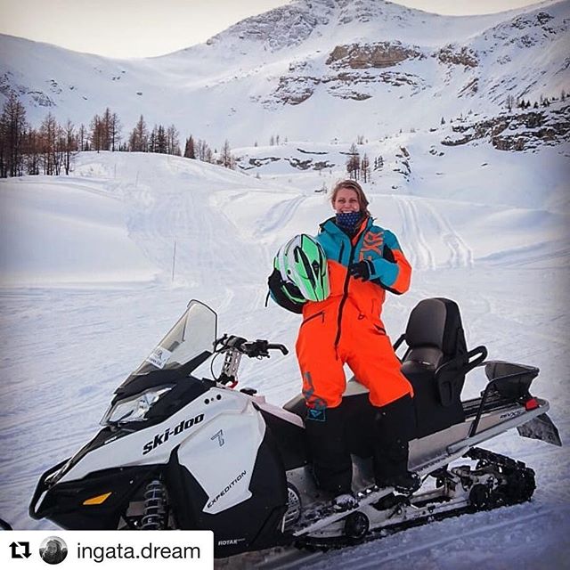 #Repost from @ingata.dream
・・・
I don't think that there is such thing as too much fun ????

P.S. Maybe now I am a true winter girl.. No????? ???? ❄ ???? ♥ ???????? ???? 
Thanks to @tobycreekadv for adventure and @kekrakowiak for ???? 
#alive #gratitude #joy #winter #fun #nature #mountains #Canada #canadianrockies #rockymountains #outside #findmeoutside #snow #snowmobile #tobycreekadventures