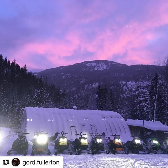 #Repost from @gord.fullerton ・・・
A purple and pink morning today. Let’s go sledding!
#tobycreekadventures #sledding #holidayseason #theypaymetodothis