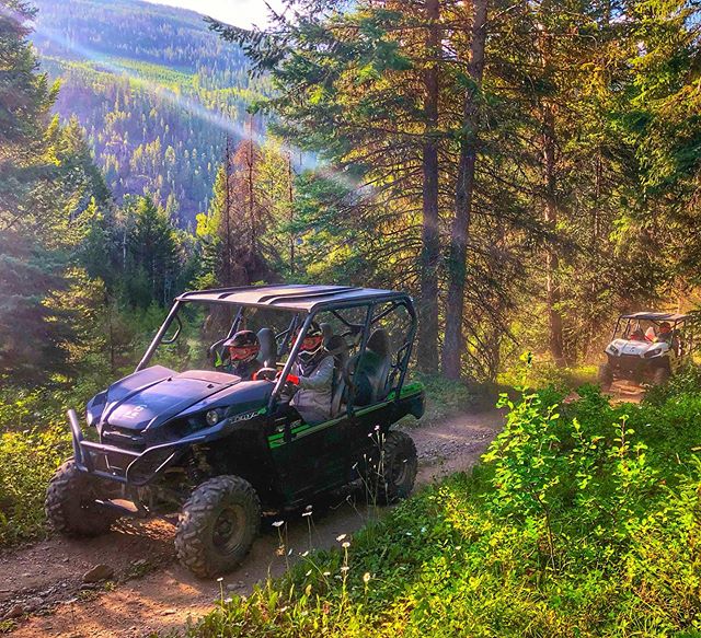 Adventure bound. Departing from our base on the way to Paradise Ridge! #tobycreekadventures #atvtour #justgettingstarted