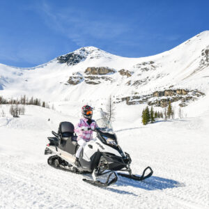 Paradise Basin Female Snowmobiler
