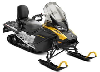 A yellow 2023 Ski-Doo Expedition Sport 600 cc Snowmobile