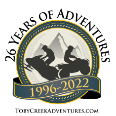 Toby Creek Adventure Logo 26 Years of Adventure